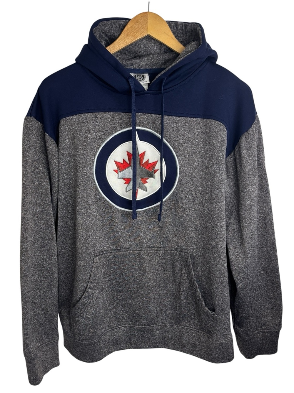 NHL Winnipeg Jets Hockey Pullover Hoodie Sweatshirt Kangaroo Pocket Size Medium